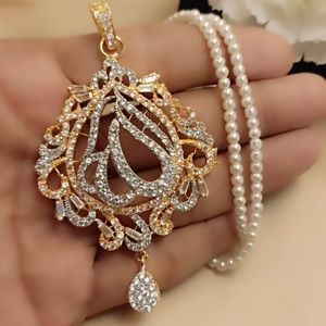 Beautiful calligraphy locket and jewelry